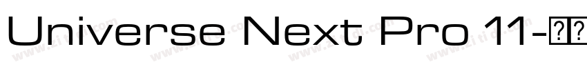 Universe Next Pro 11字体转换